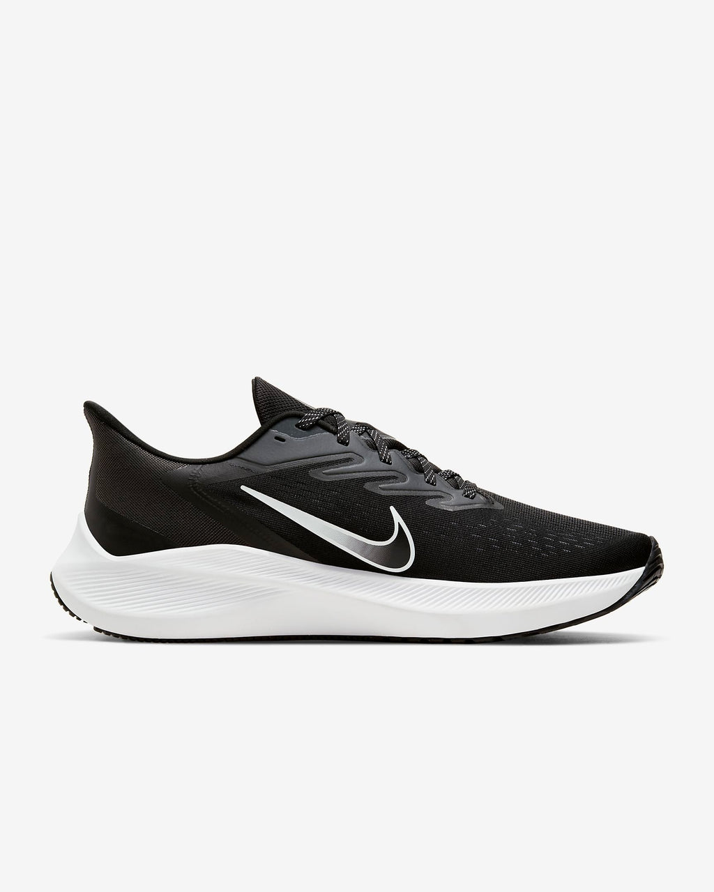 Nike Zoom Winflo 7 Running Shoes in Black White CJ0291-005 - product image from the listing.