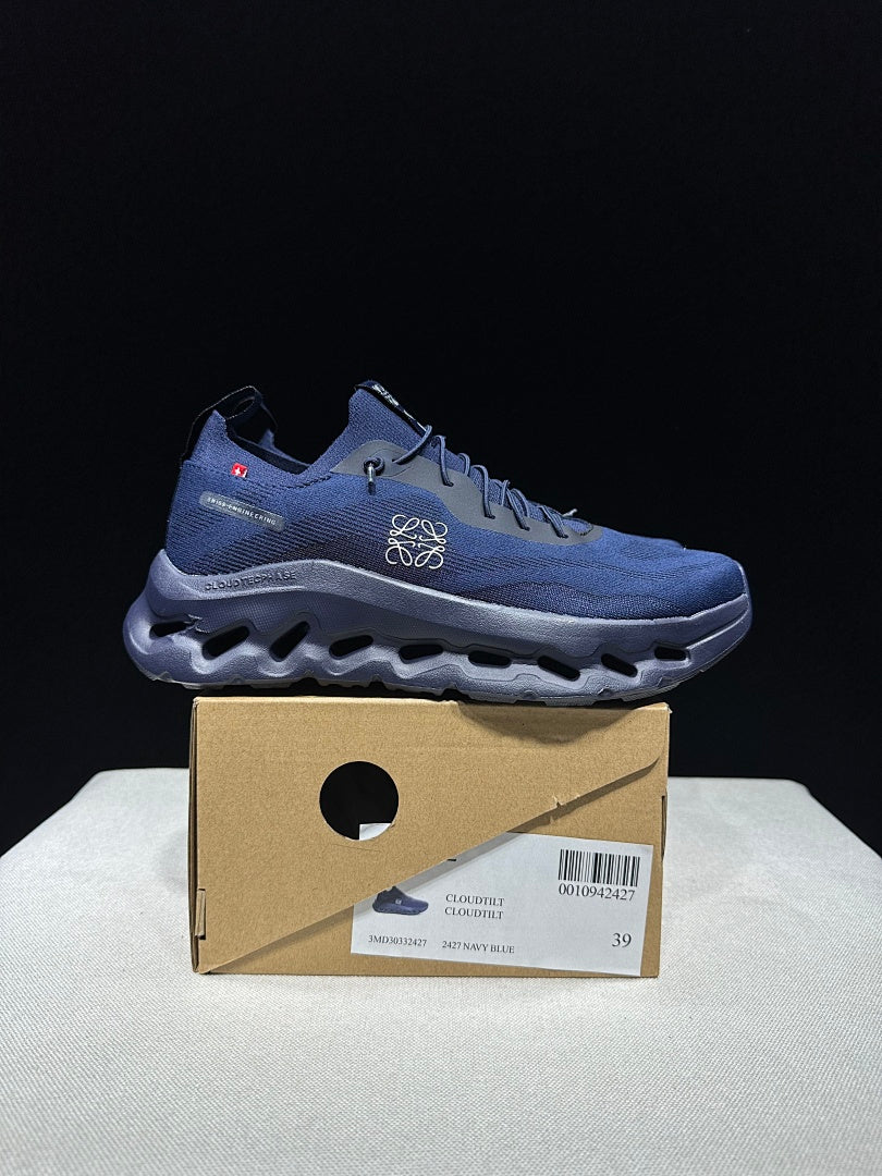 Midnight Navy Blue On Cloudtilt Sneakers - product image from the listing.