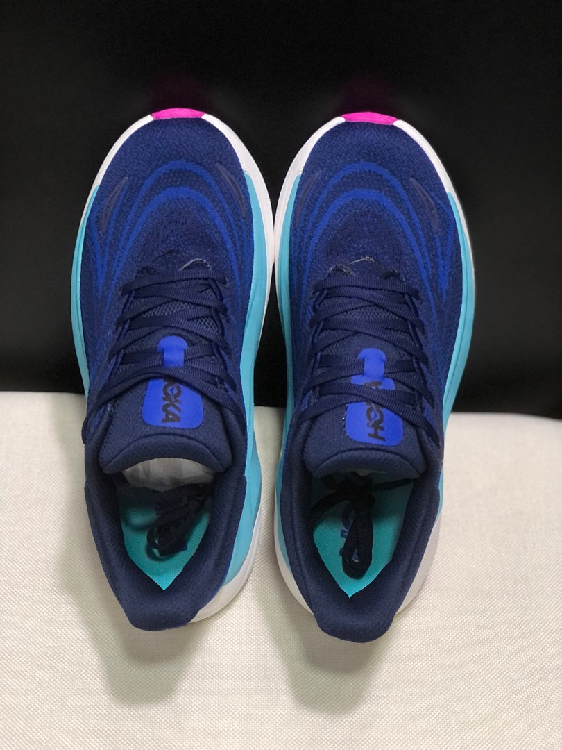HOKA Arahi 8 Running Shoes, in Navy Blue and Aqua - product image from the listing.