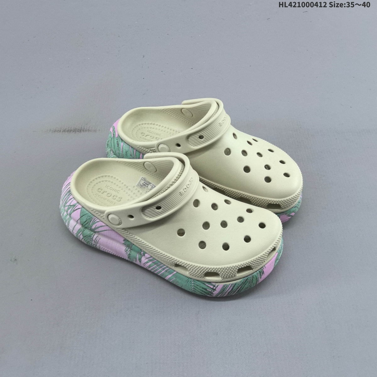 Classic Platform Clogs with Butterfly Print by Crocs - product image from the listing.