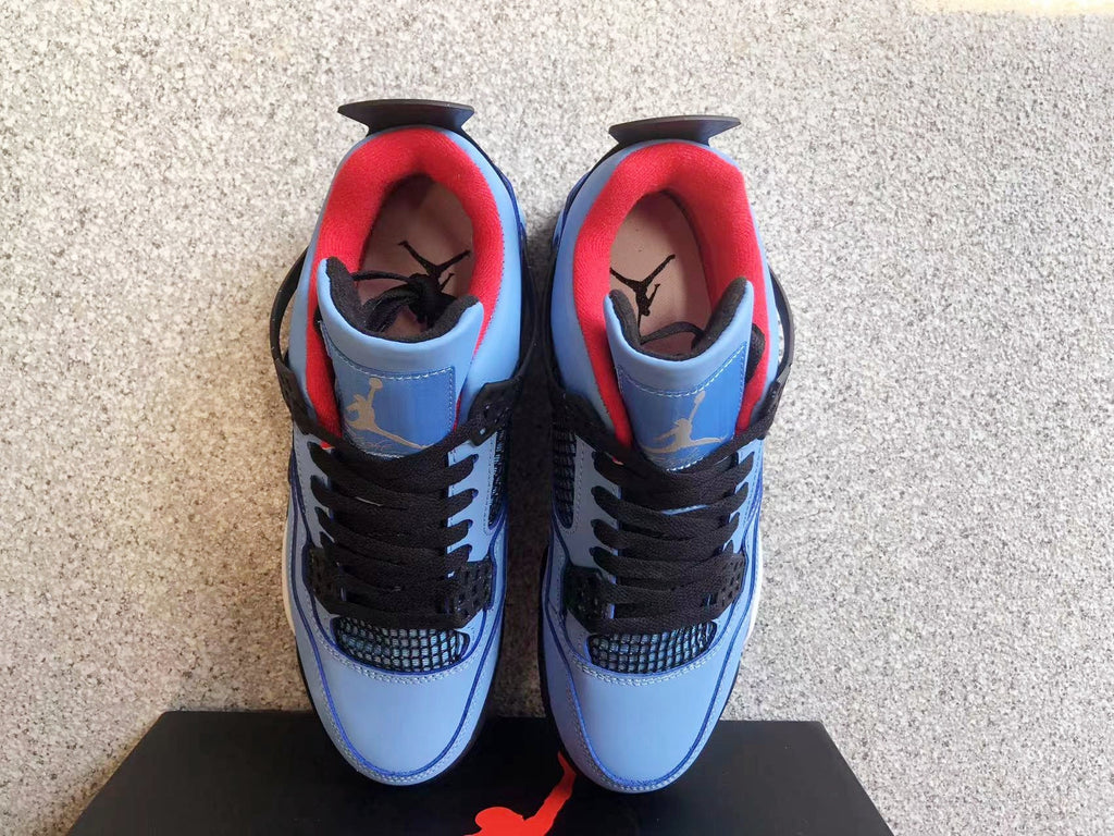 Ice Blue Jordan 4 Paris Sneakers - product image from the listing.