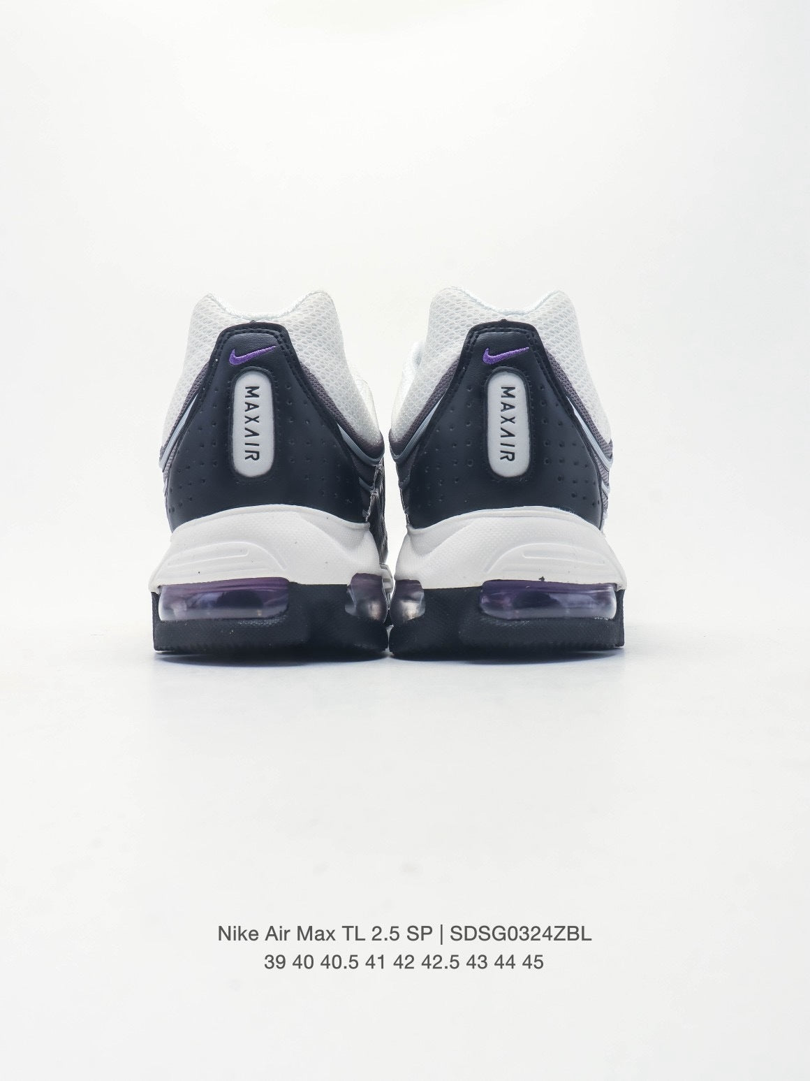 Nike Air Max TL 2.5 SP Sneakers in White Purple SDSG0324ZBL - product image from the listing.
