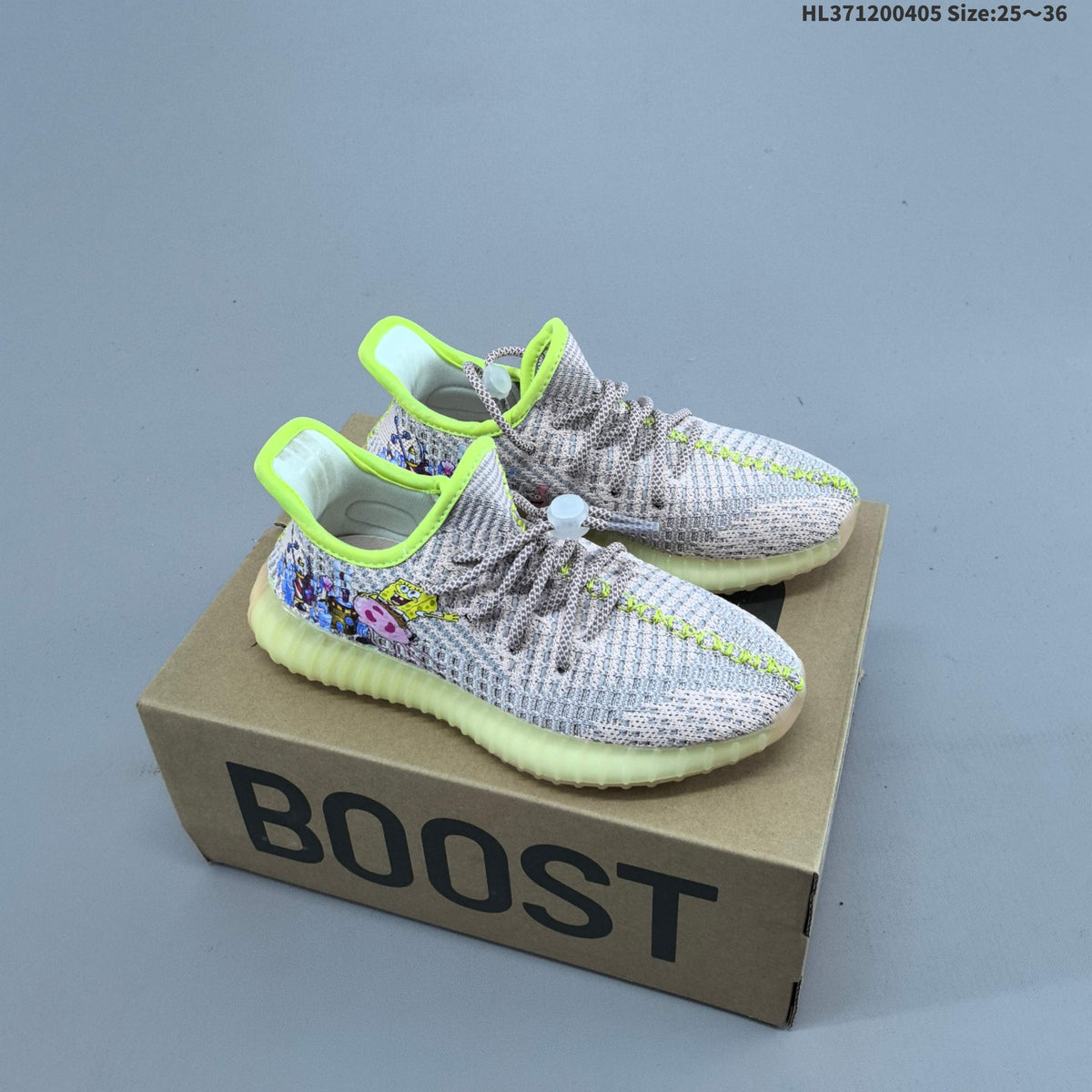adidas Yeezy 350 V2 Kids Graphic Trainers - product image from the listing.