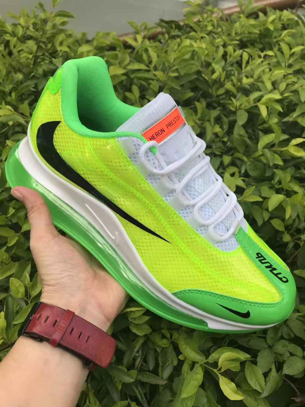 Nike Air Max 720 Heron Preston Sneakers Neon in Green - product image from the listing.