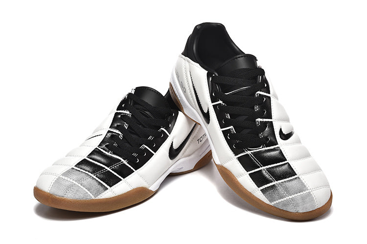 Nike Total 90 Indoor Soccer Shoes in White Black Gum - product image from the listing.