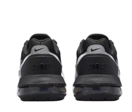 Nike Air Max Running Sneakers in Black and Silver - product image from the listing.