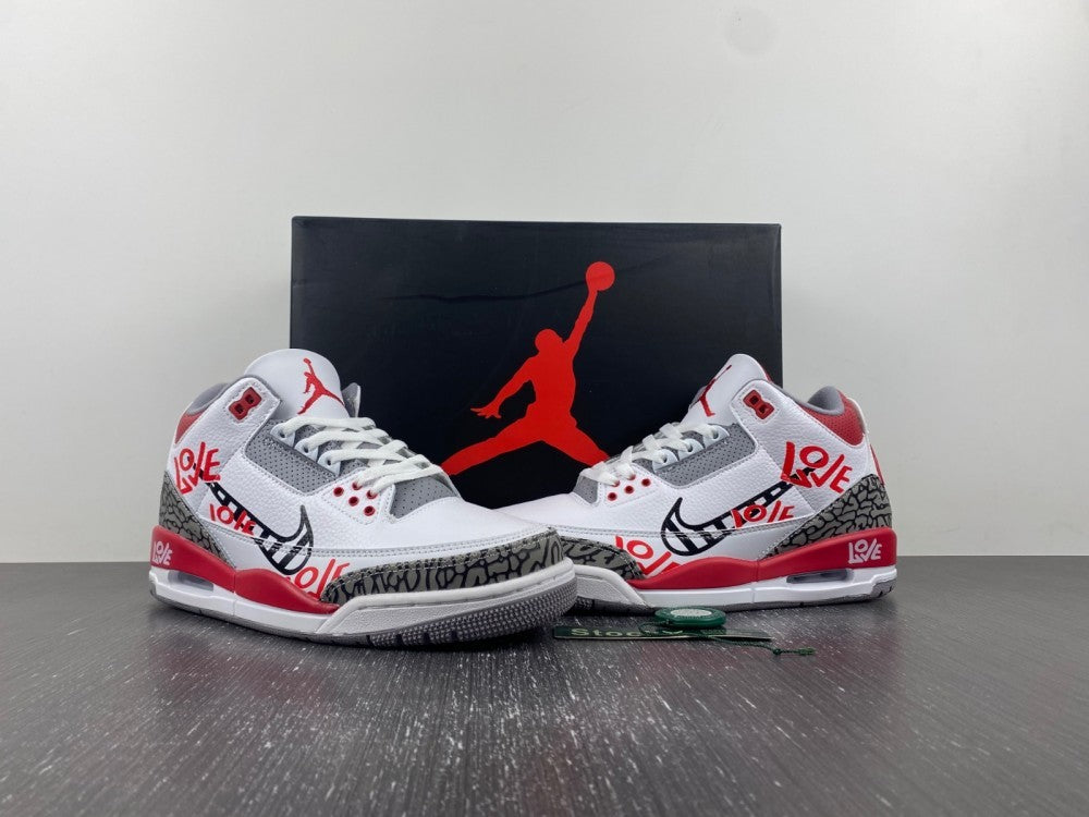 "White Cement" Air Jordan 3 Retro - product image from the listing.