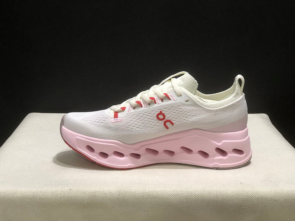 On Cloudsurfer Max Sneakers in Ivory Pink - product image from the listing.