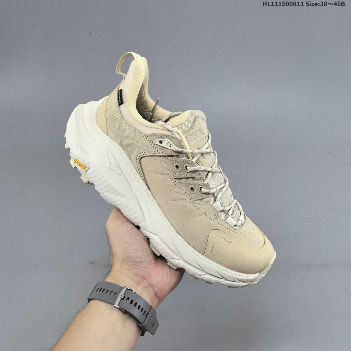 HOKA Kaha 2 Low GTX Low-Top Hiking Shoes, in Beige - product image from the listing.