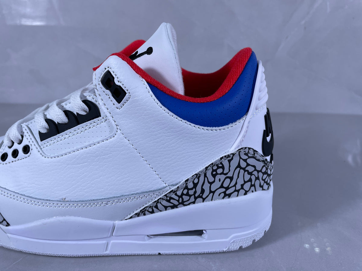 White Cement Sneakers - Jordan 3 Retro - product image from the listing.
