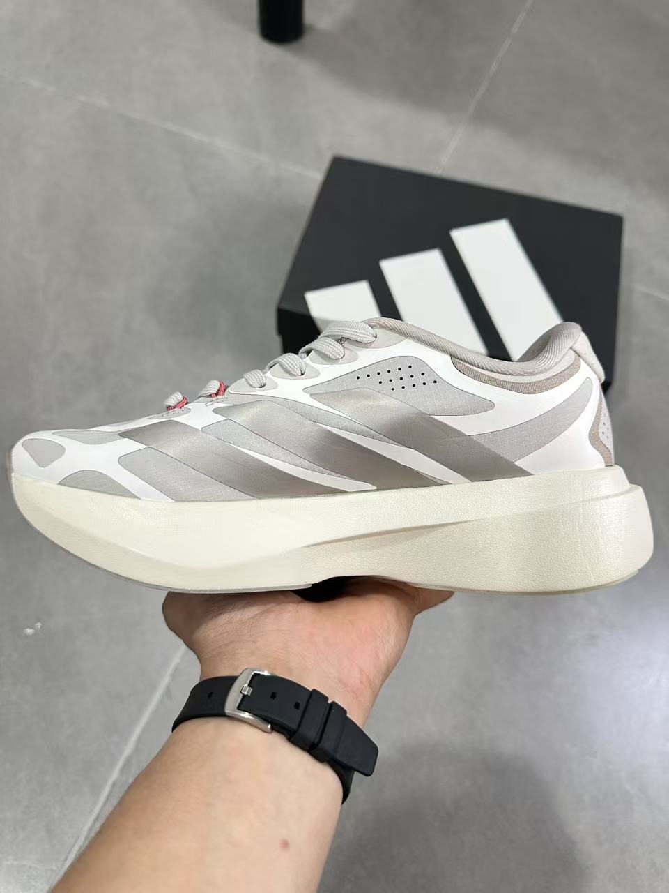 Nike Air Zoom Spiridon Cage 2 Sneakers in Light Bone KI4789 - product image from the listing.
