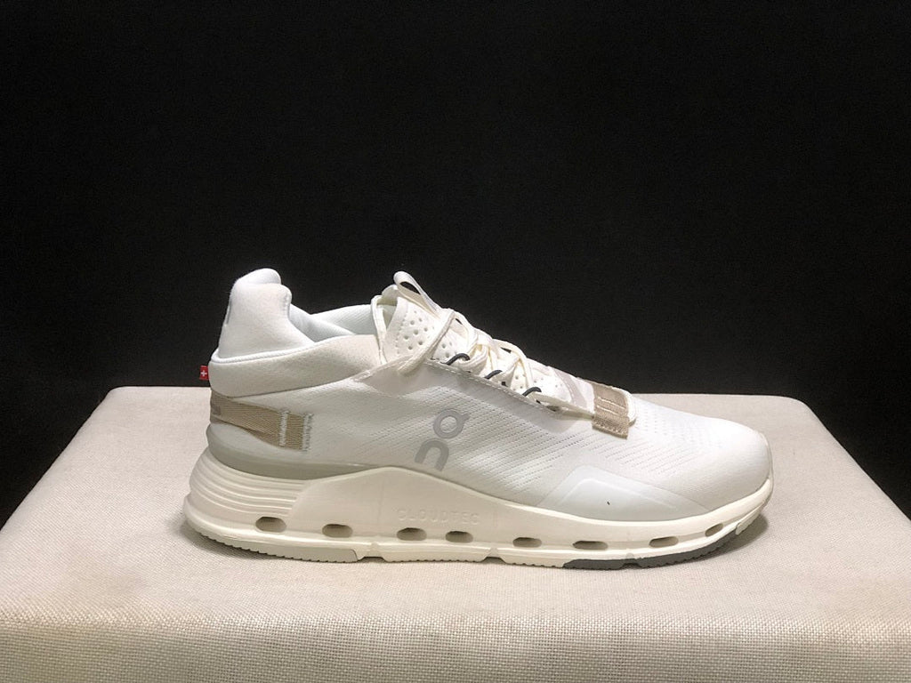 On Cloudnova 2 Sneakers in White and Grey - product image from the listing.