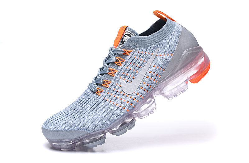 Nike Air VaporMax Flyknit 3 in Light Grey Orange AJ6900-003 - product image from the listing.