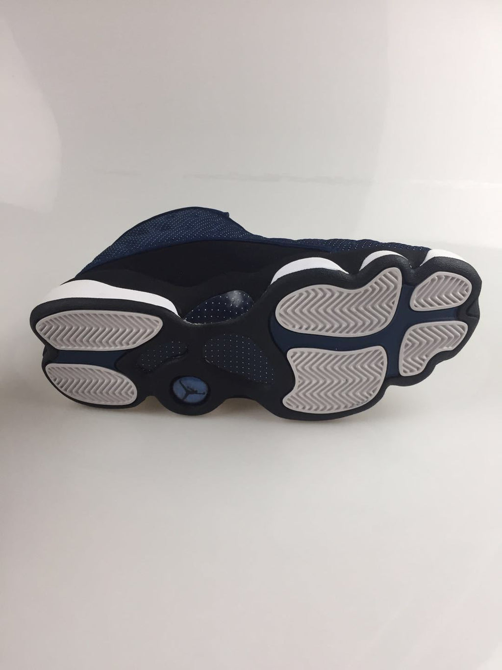 Navy and Volt Jordan Flight Club 91 Sneakers - product image from the listing.