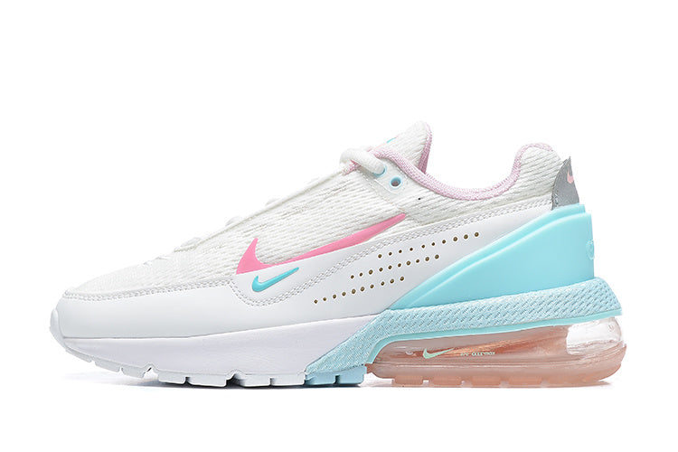 Nike Air Max 270 Sneakers in White and Aqua Pink - product image from the listing.