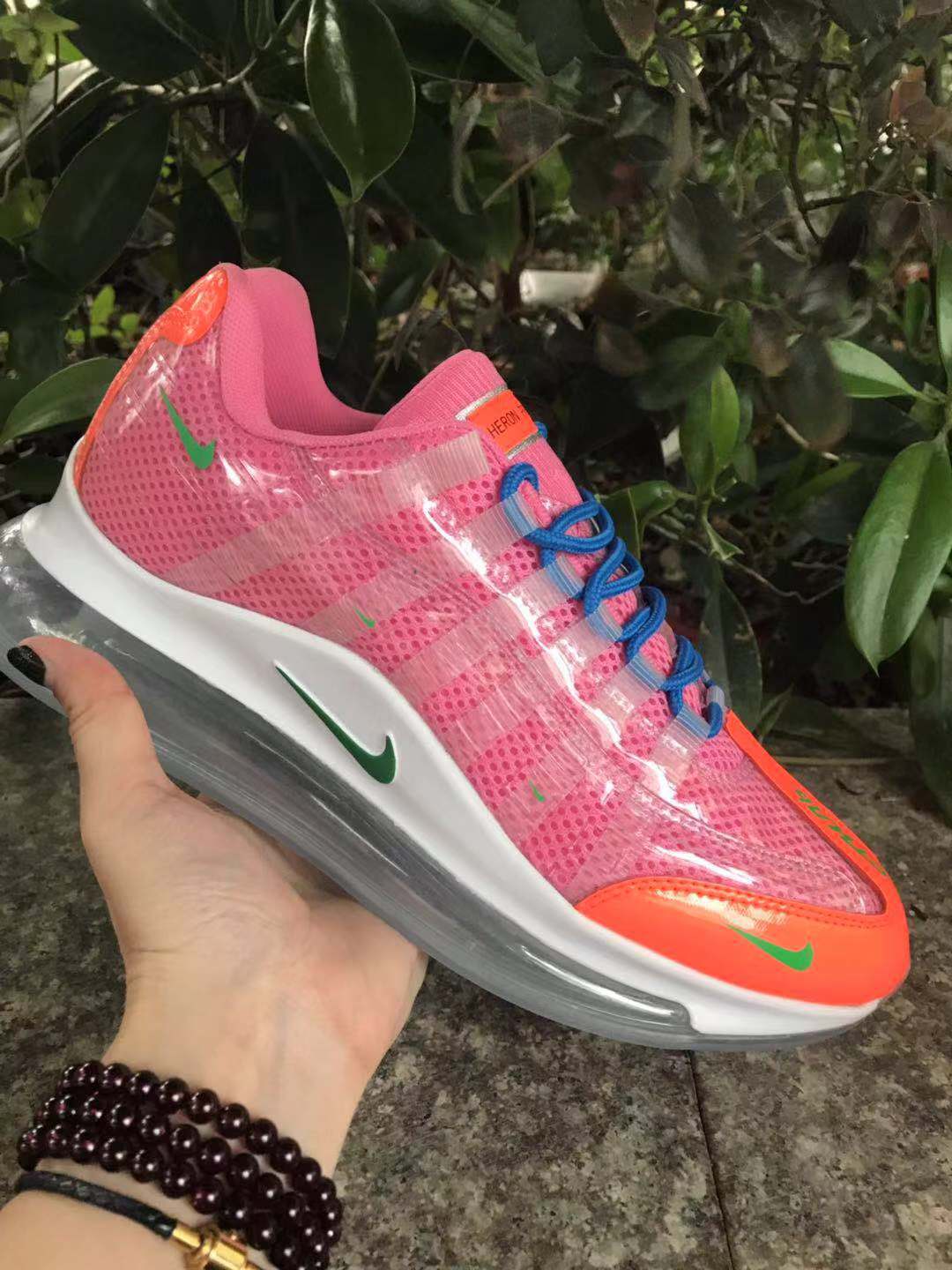 Nike Air Max 720 Sneakers in Pink Orange Green - product image from the listing.