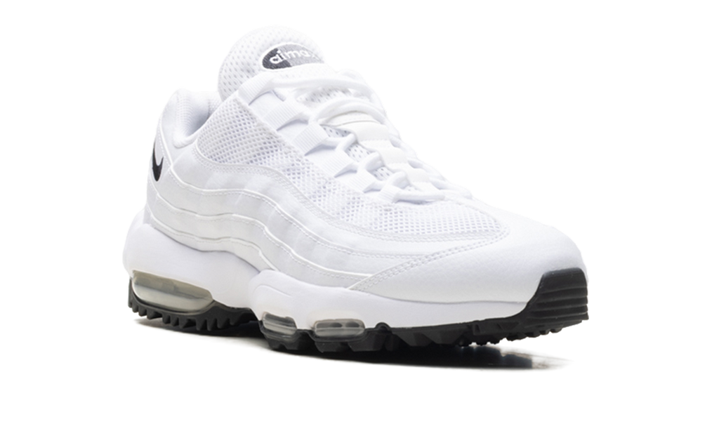 "White / Black" Nike Air Max 95 Golf HV4696 100 - product image from the listing.