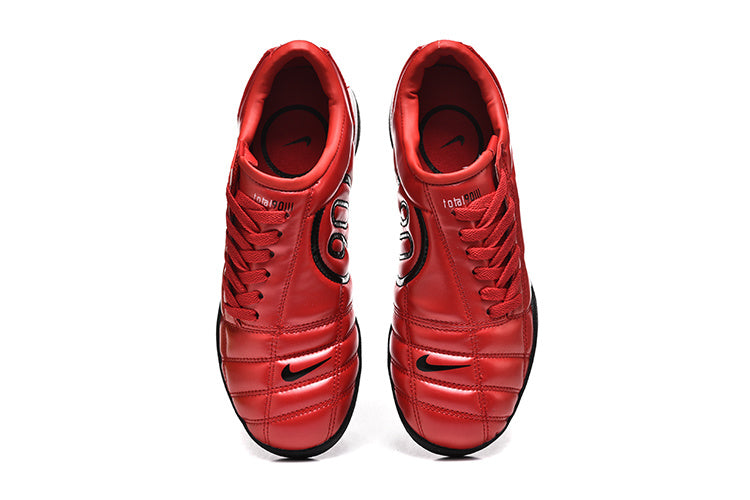 Nike Total 90 Indoor Soccer Shoes in Red Black - product image from the listing.