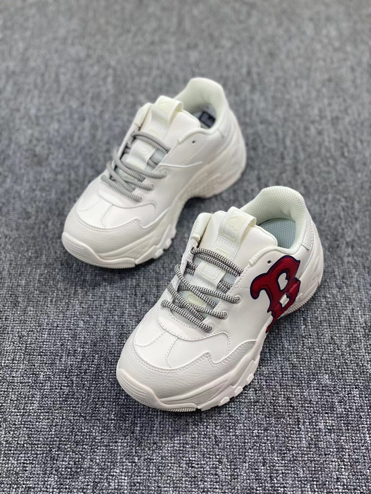 White MLB Chunky Low-Top Sneakers - product image from the listing.