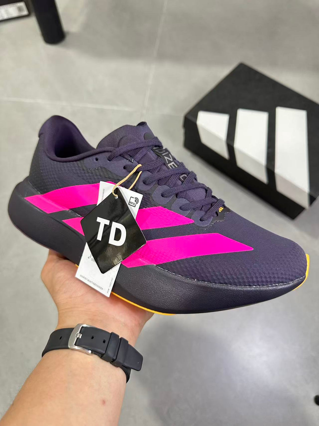 Adidas Lightstrike Pro Running Shoes in Purple Pink KI6931 - product image from the listing.