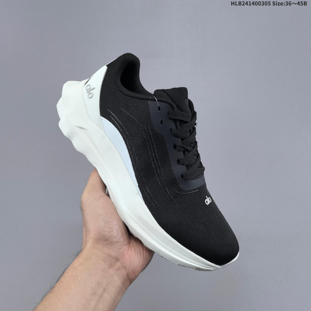 Alo Recovery Mode Running Shoes, in Black and White - product image from the listing.