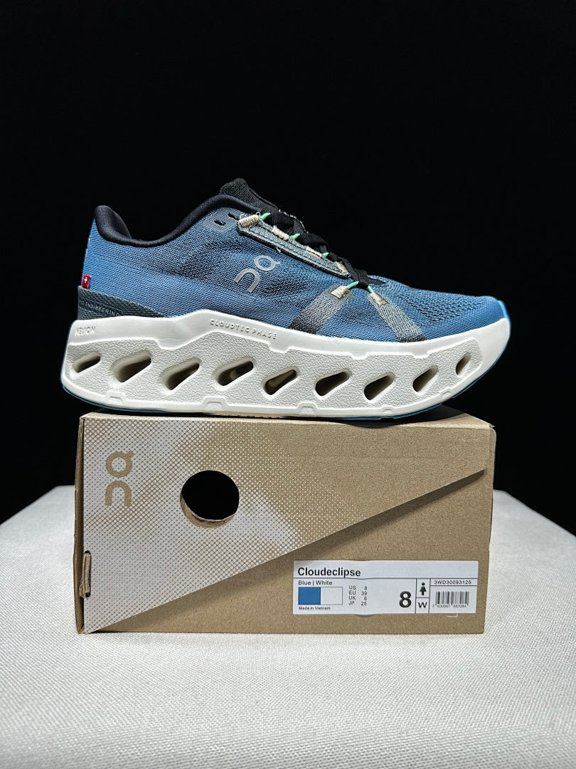 On Cloudeclipse Running Sneakers in Blue - product image from the listing.