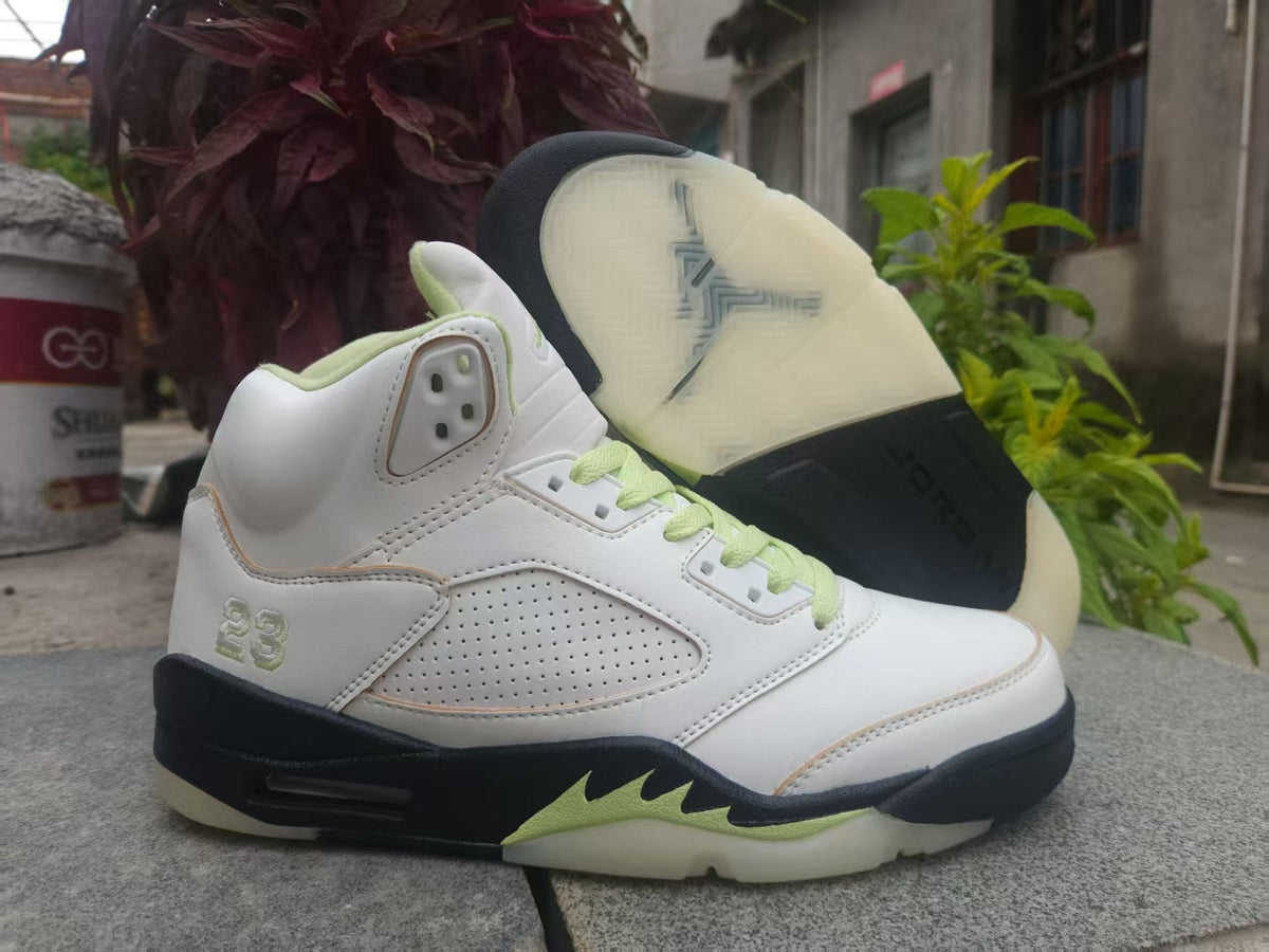 Women's Air Jordan 5 Retro 'Luminous Green' - product image from the listing.