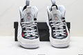 Nike Air More Uptempo Basketball Sneakers in White and Black - product image from the listing.