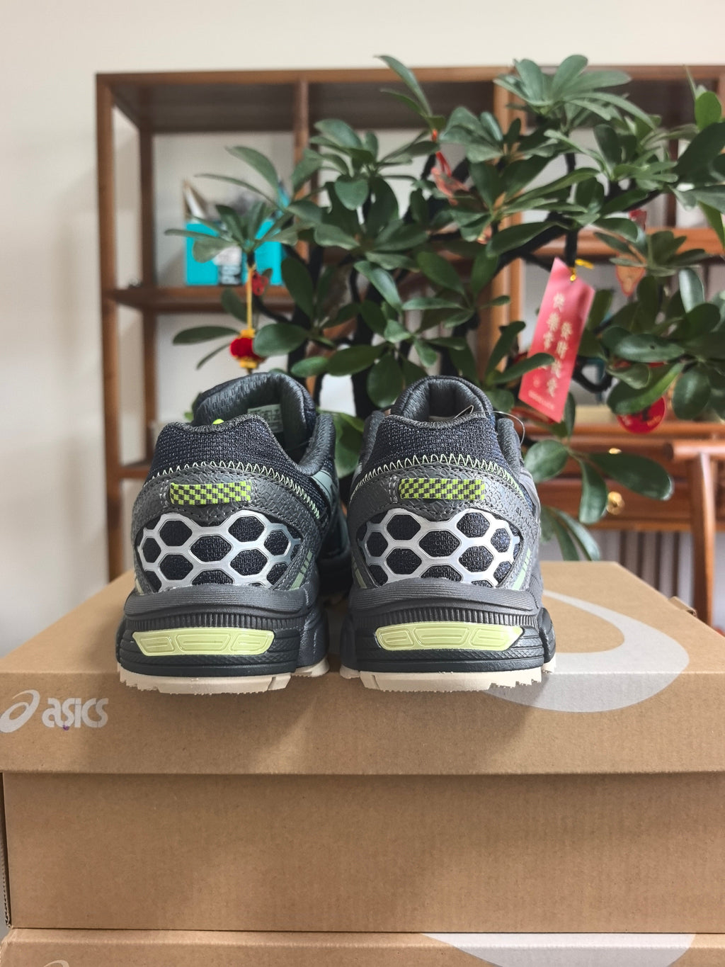 Dark Gray ASICS K2 Sneakers - product image from the listing.