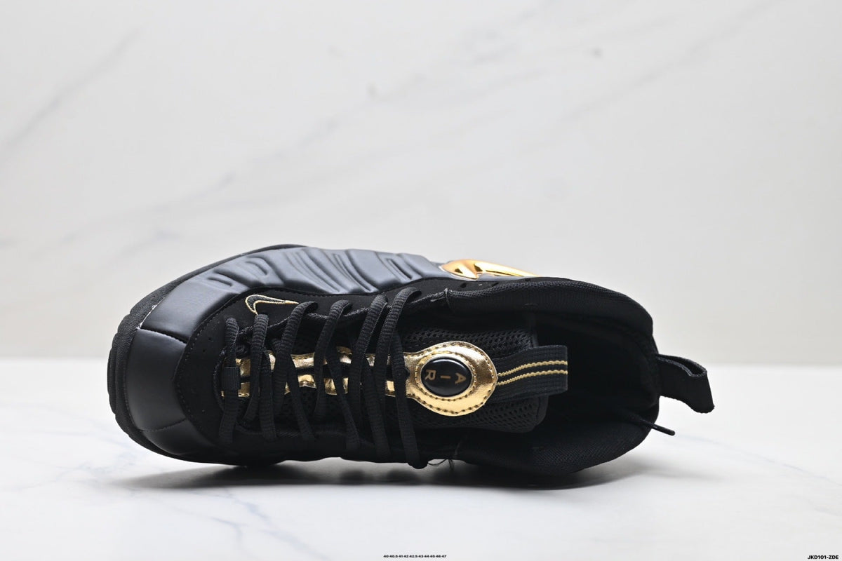 Nike Air Foamposite One Penny Hardaway Sneakers in Black Gold - product image from the listing.