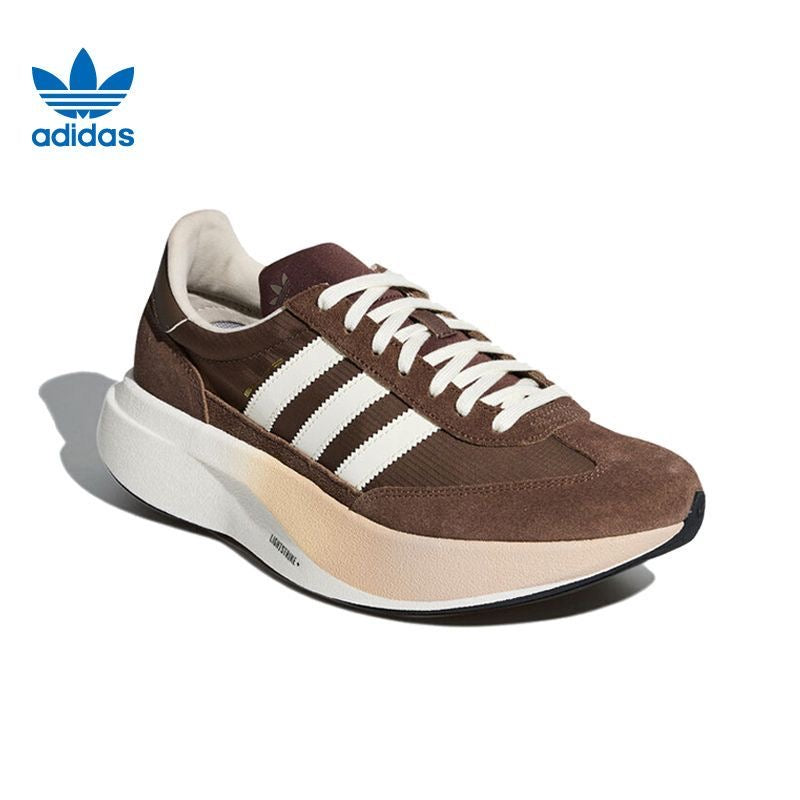 adidas Low-Top Sneakers in Brown and White - product image from the listing.