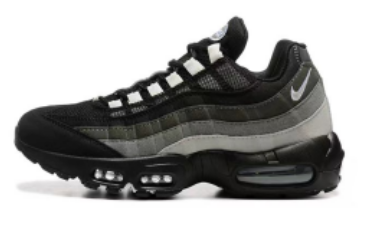 Nike Air Max 95 Sneakers in Black, in White and Grey - product image from the listing.