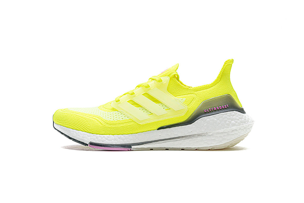 Hi-Vis Yellow - adidas Ultraboost 21 Running Shoes - product image from the listing.