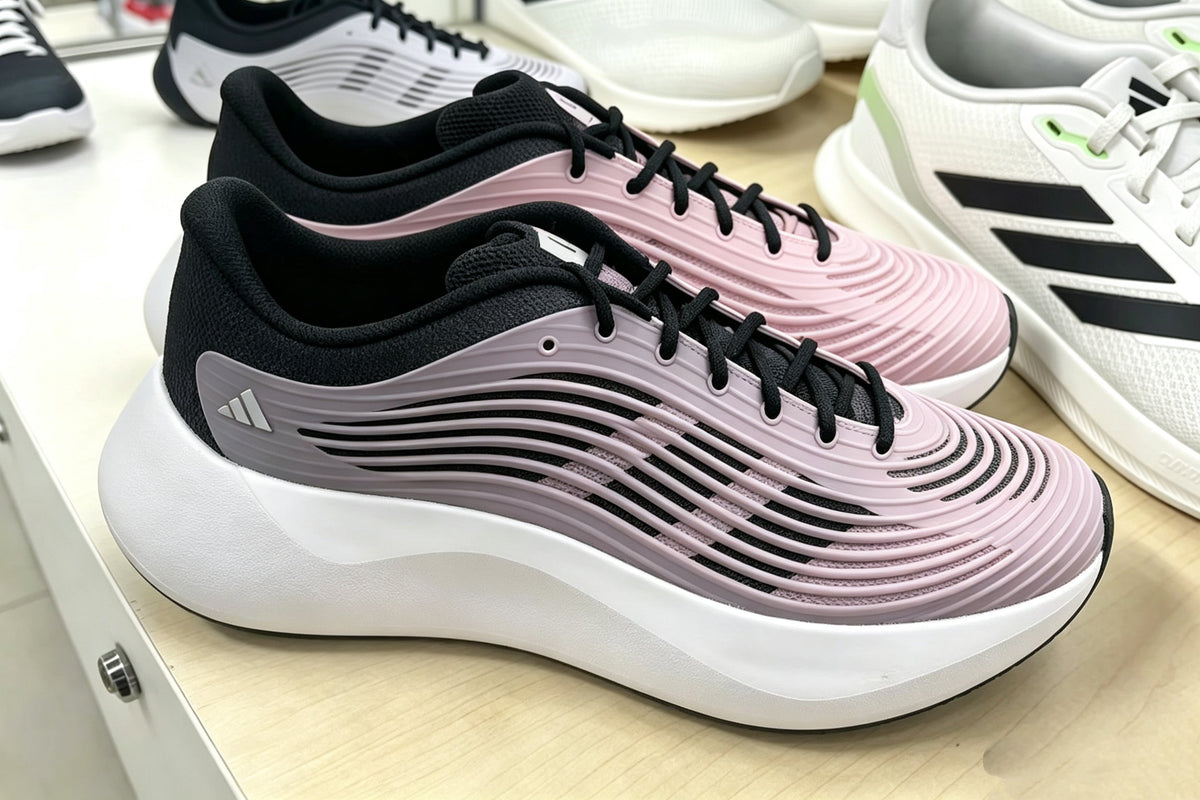 Black Sneakers in and Purple - product image from the listing.