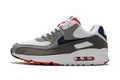 Nike Air Max 90 Sneakers in White Grey Red - product image from the listing.