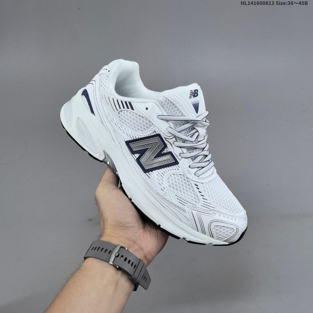 New Balance 2010 Mesh Running-Style Sneakers, in White and Navy - product image from the listing.