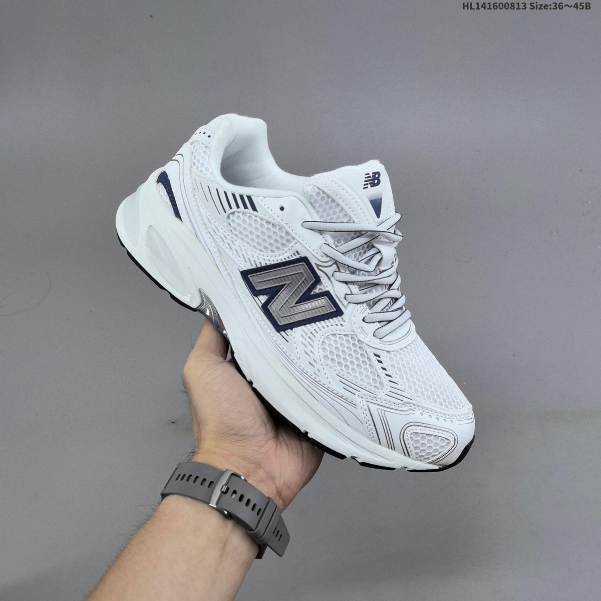 New Balance 2010 Mesh Running-Style Sneakers, in White and Navy - product image from the listing.