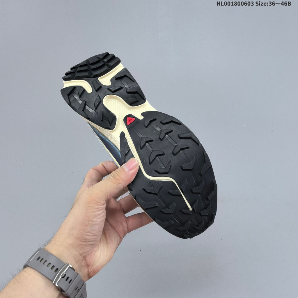 Gray Salomon XT-6 GTX Trail Running Shoes - product image from the listing.