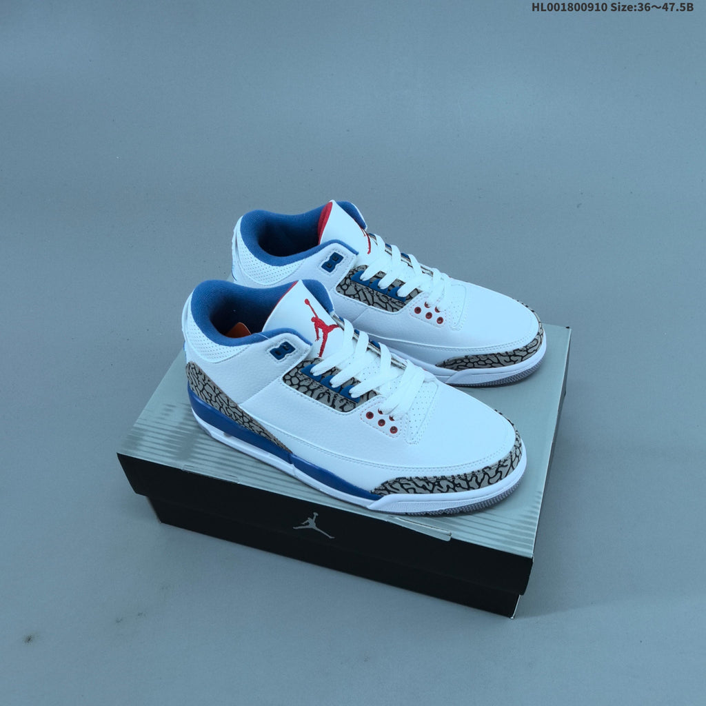 Air Jordan 3 Retro True Blue Sneakers - product image from the listing.