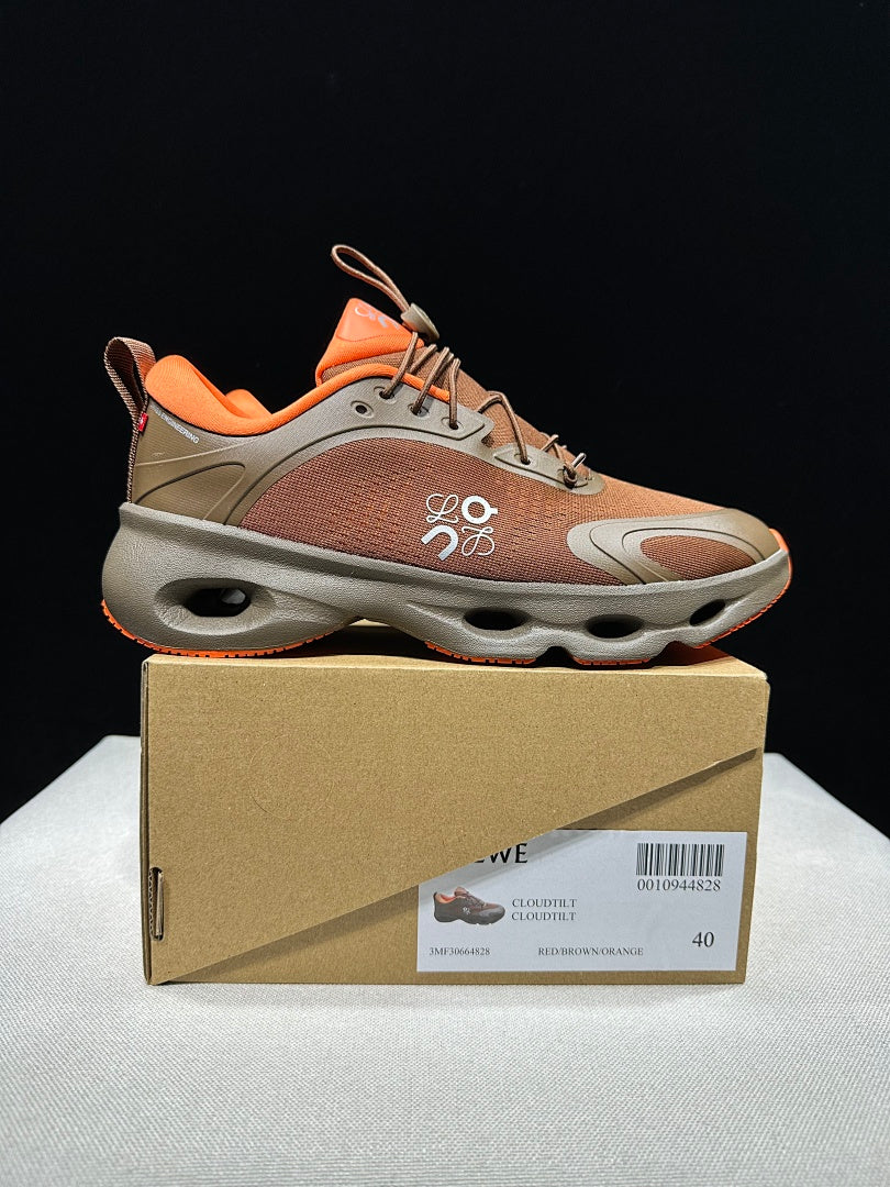 LOEWE x On Cloudventure 3.0 Sneakers in Brown Orange - product image from the listing.