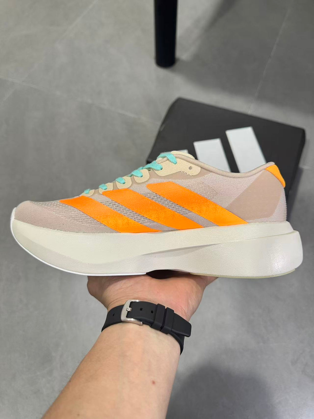 Adidas Lightstrike Pro Running Shoes, in Beige Orange - product image from the listing.