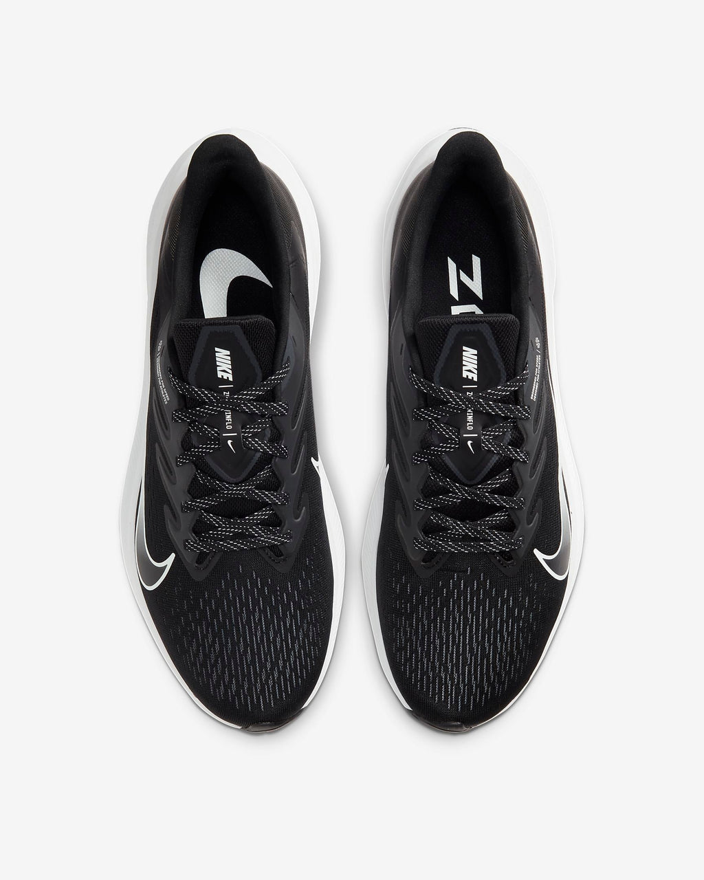 Nike Zoom Winflo 7 Running Shoes in Black White CJ0291-005 - product image from the listing.