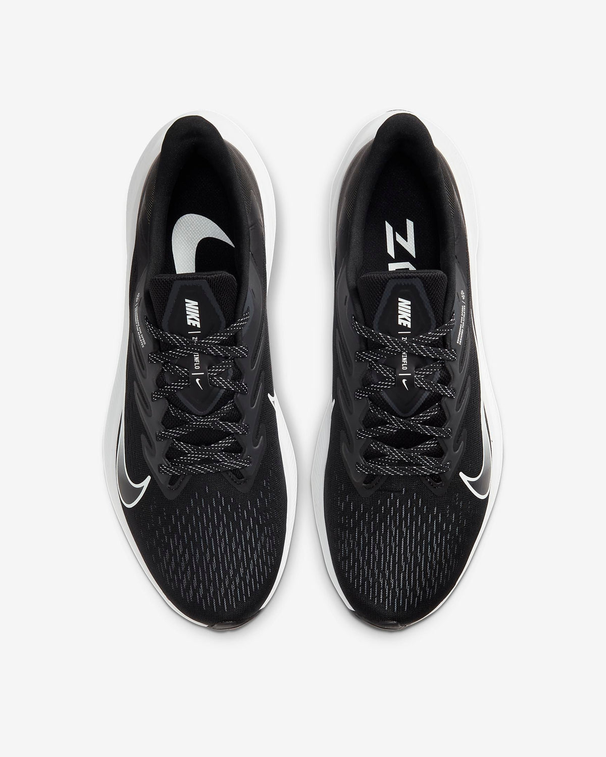 Nike Zoom Winflo 7 Running Shoes in Black White CJ0291-005 - product image from the listing.