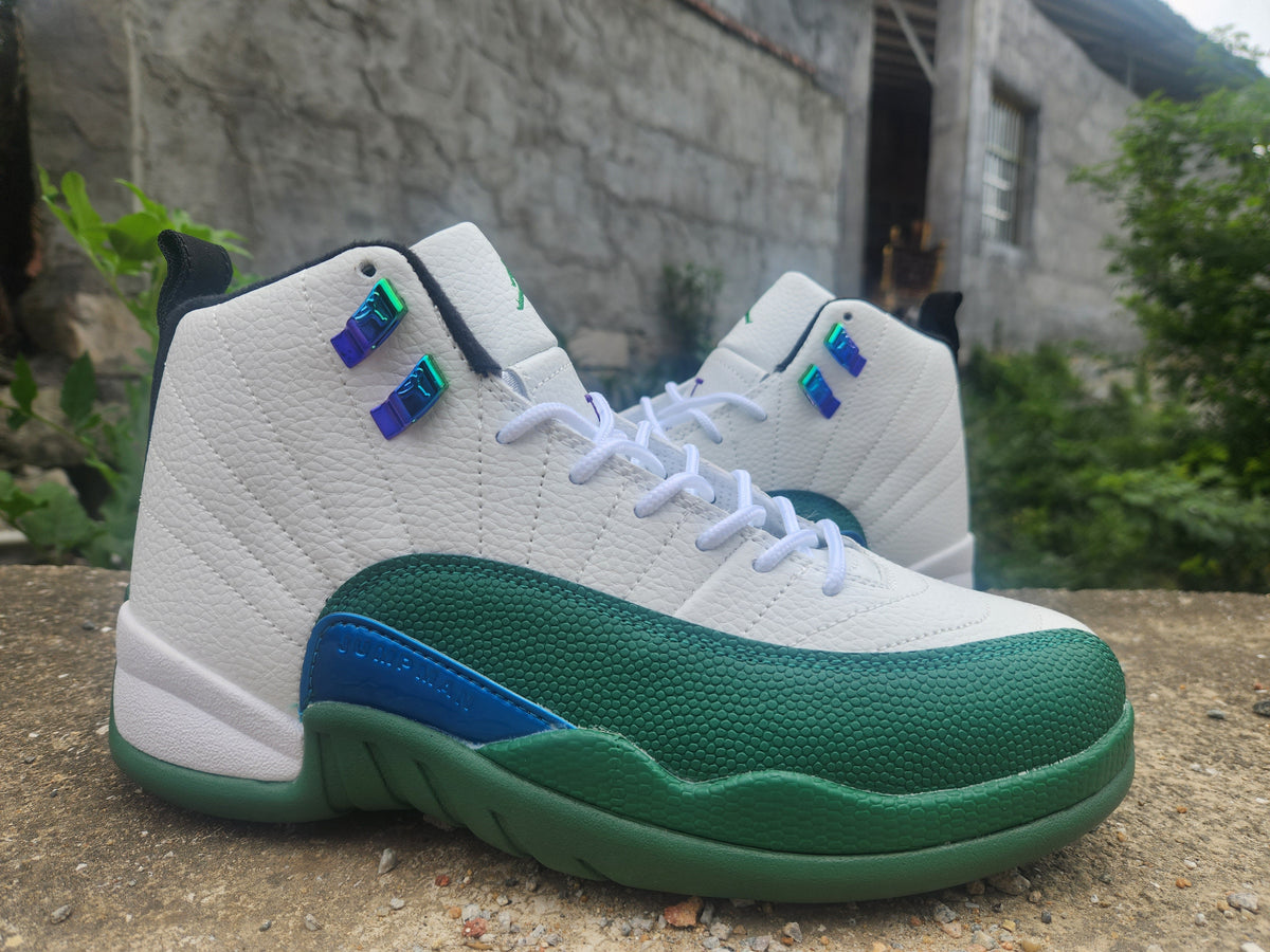 "White Green" Air Jordan 12 Retro Men's - product image from the listing.