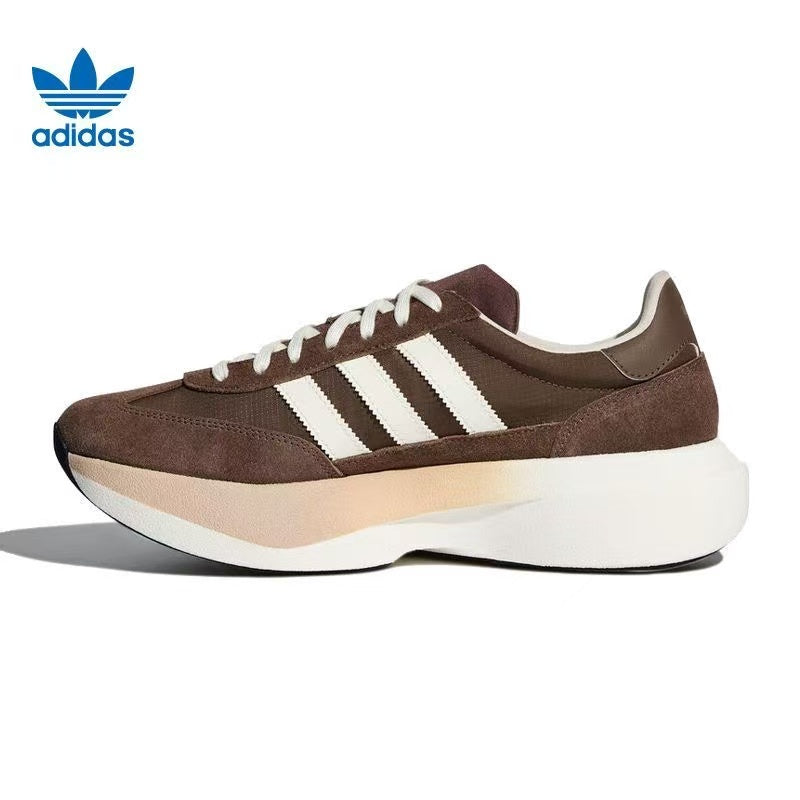 adidas Low-Top Sneakers in Brown and White - product image from the listing.