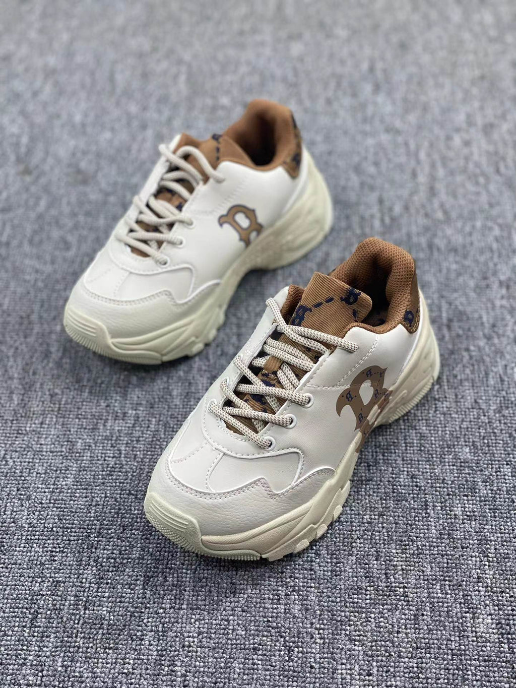 White MLB Chunky Low-Top Sneakers - product image from the listing.