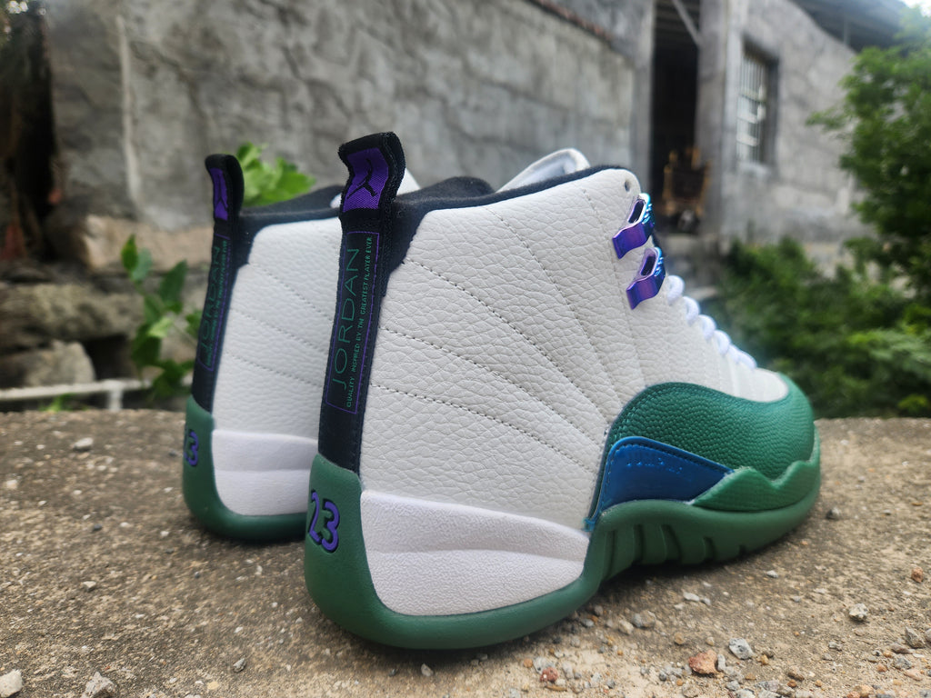 "White Green" Air Jordan 12 Retro Men's - product image from the listing.