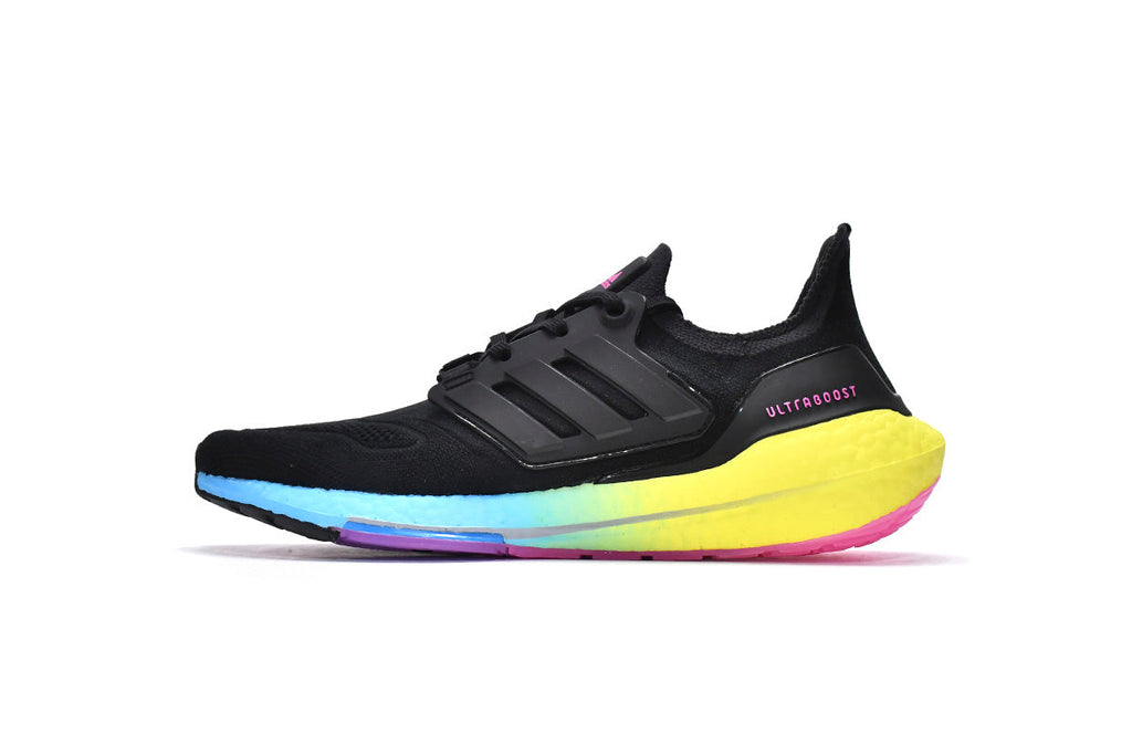 adidas UltraBoost 22 Running Shoes in Black Yellow GV8829 - product image from the listing.