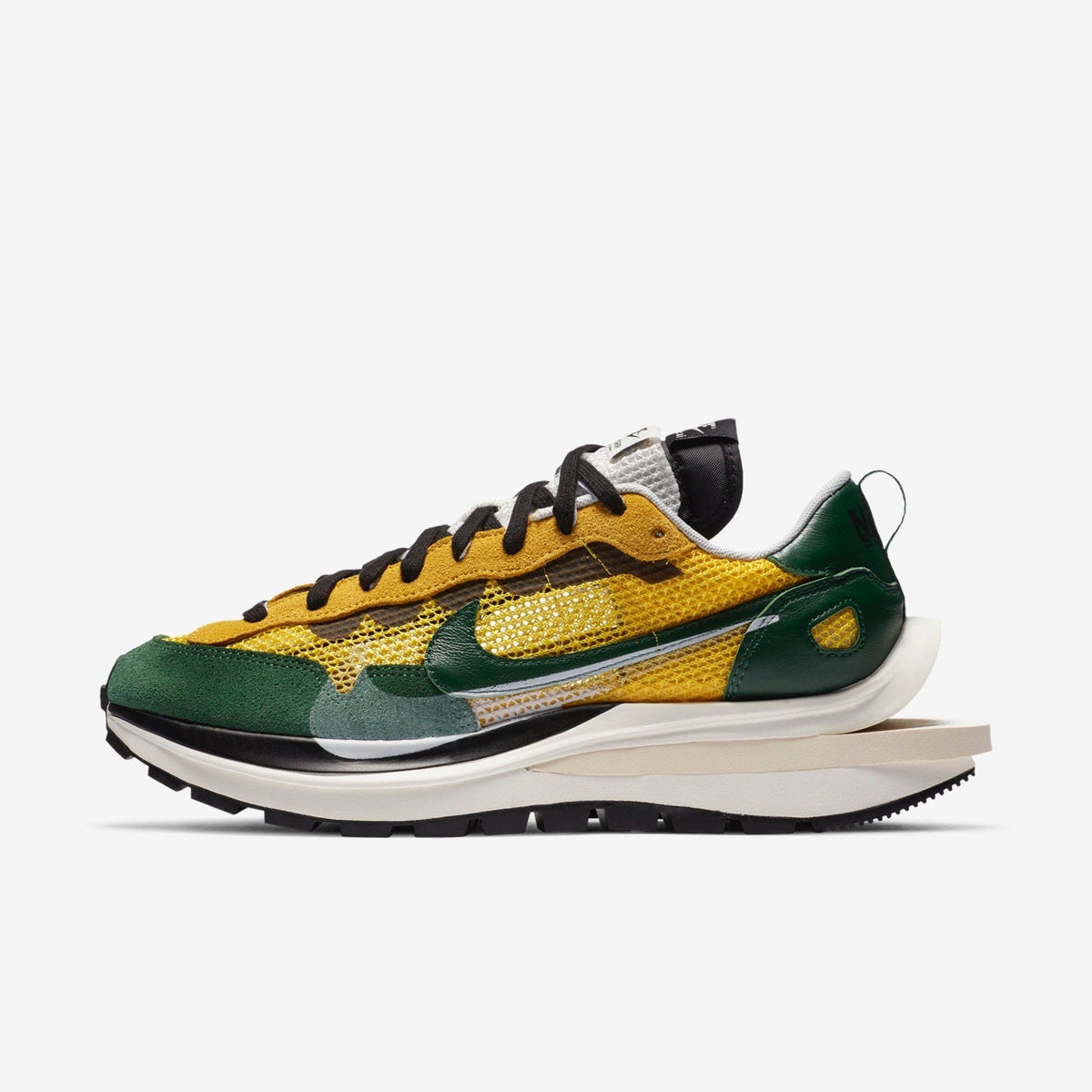 Nike sacai VaporWaffle Sneakers in Yellow Green CV1363-700 - product image from the listing.