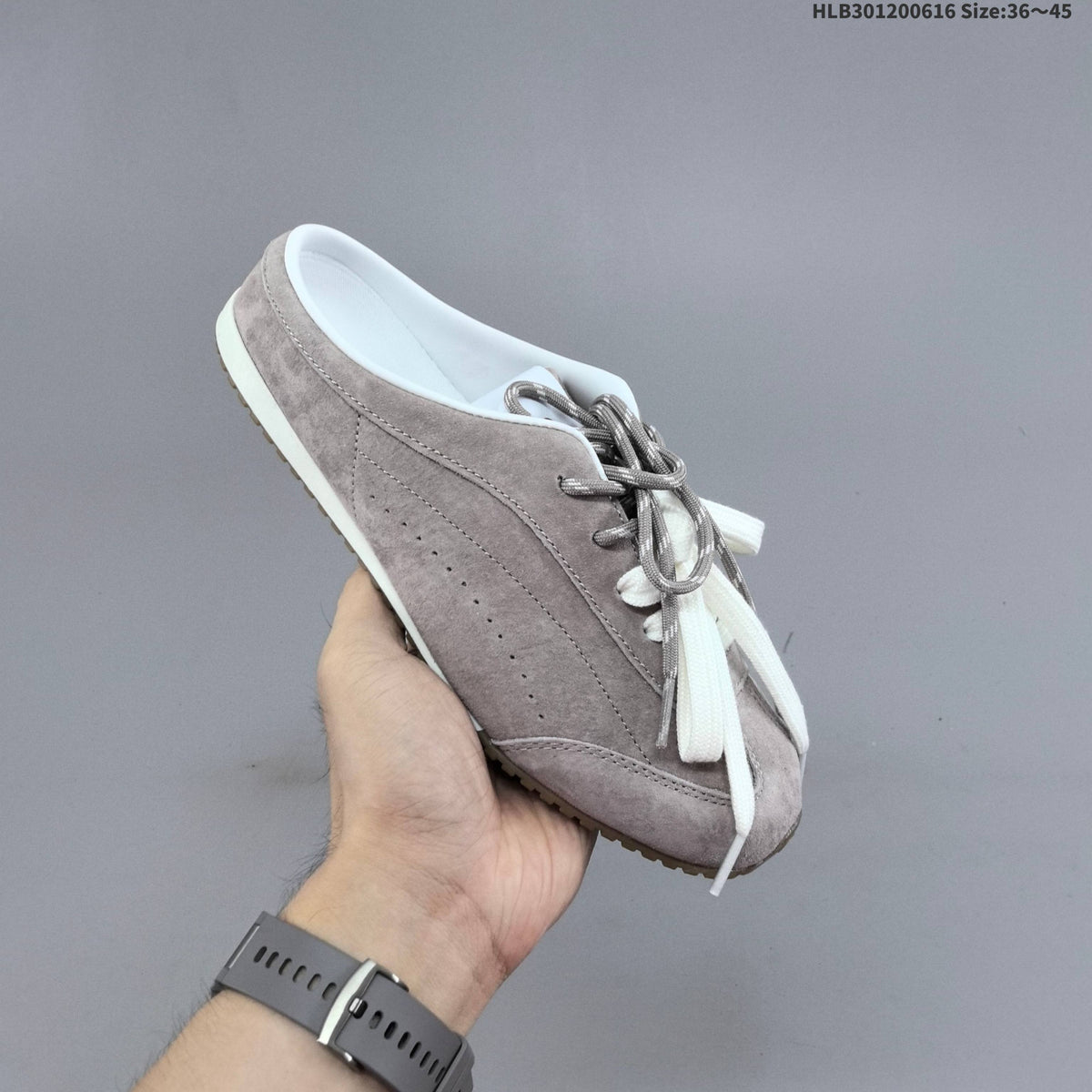 Taupe Alo Yoga Sunset Sneaker Mule - product image from the listing.